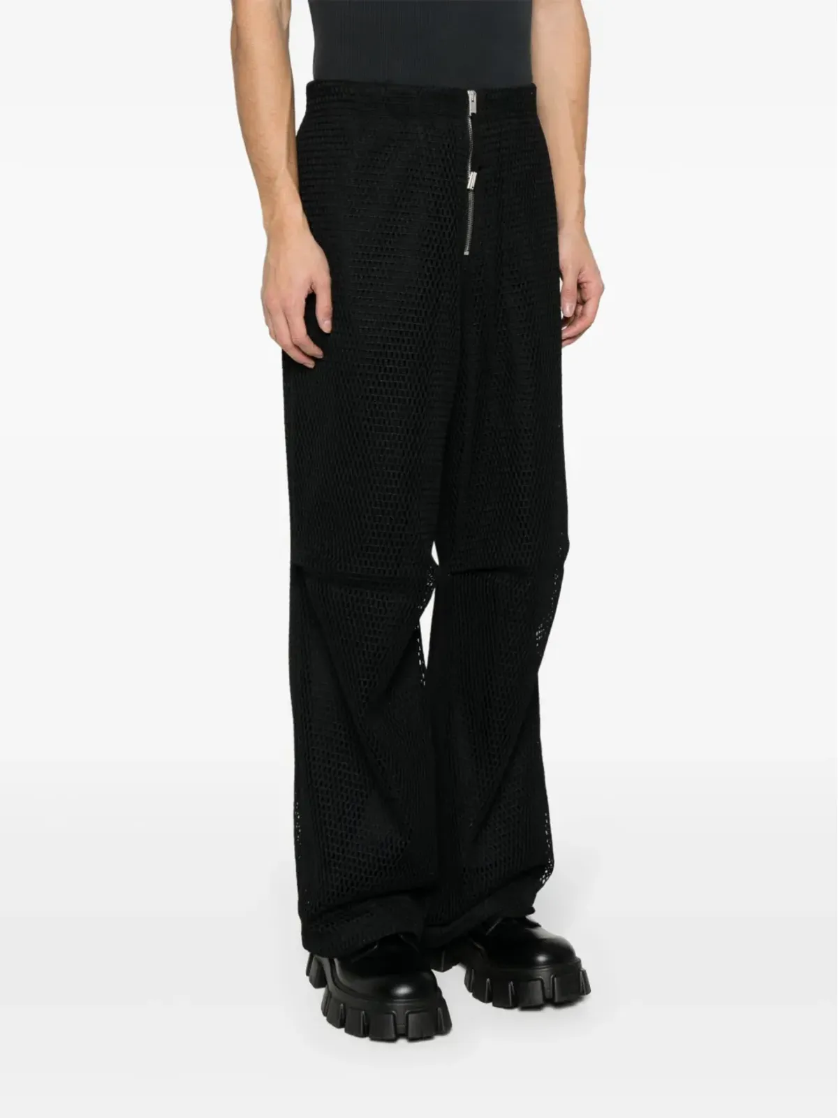 Jil Sander レイヤードオープンニット トラウザーズ - 画像3