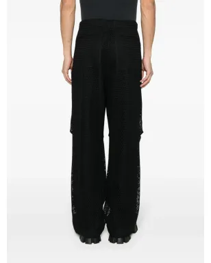 Jil Sander レイヤードオープンニット トラウザーズ - サムネイル4