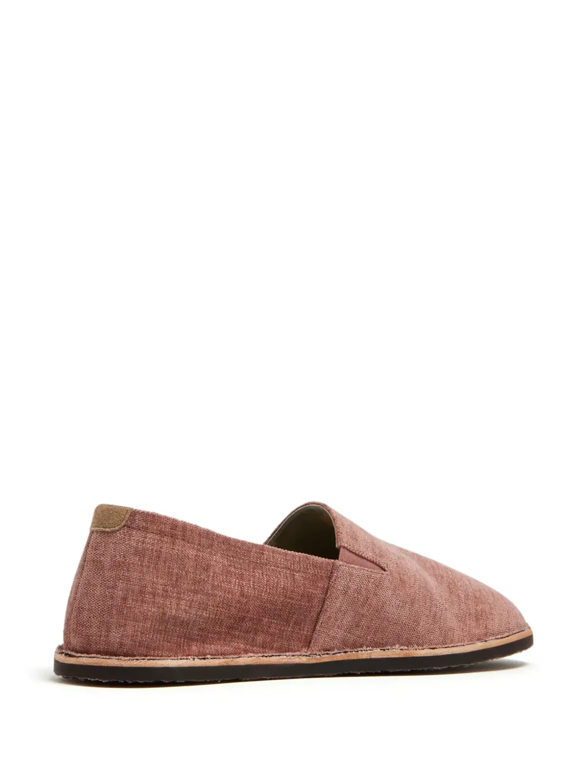 Brunello Cucinelli ラウンドトゥ キャンバス ローファー - レッド - 画像3