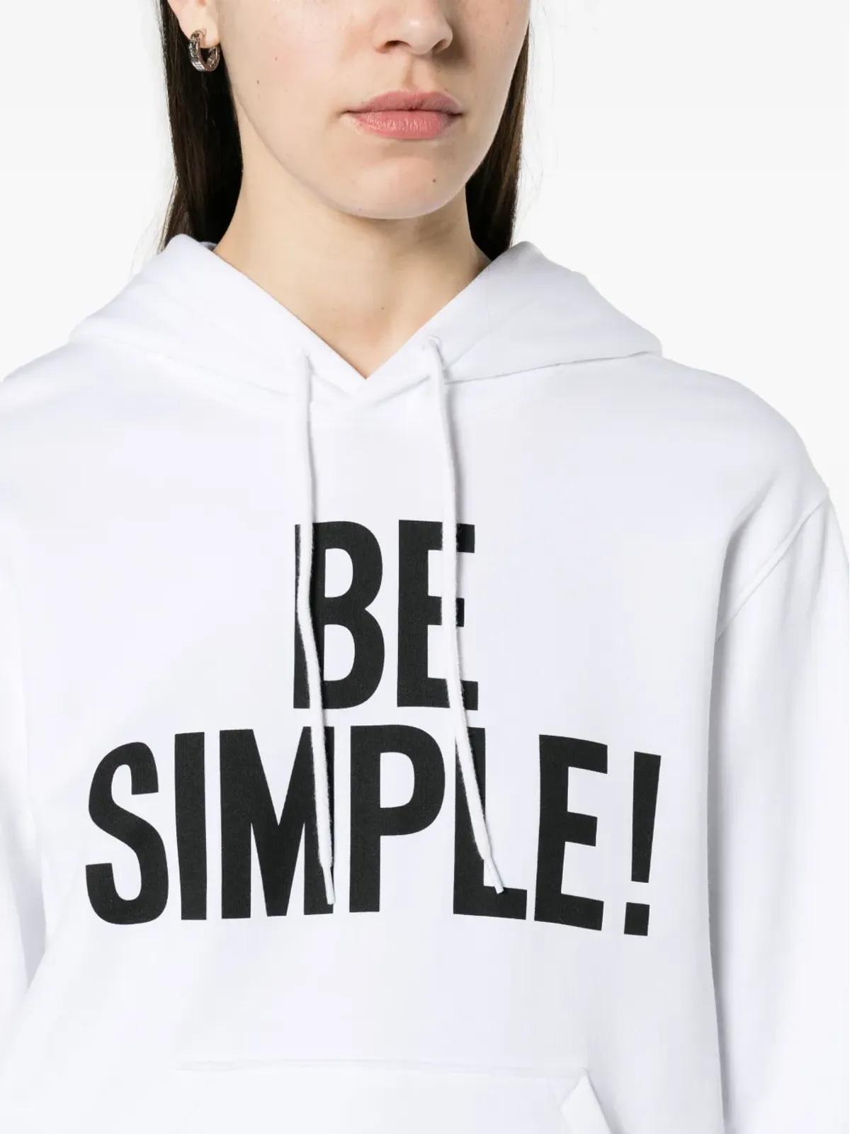 Moschino slogan-print オーガニックコットン フーディ - 画像5