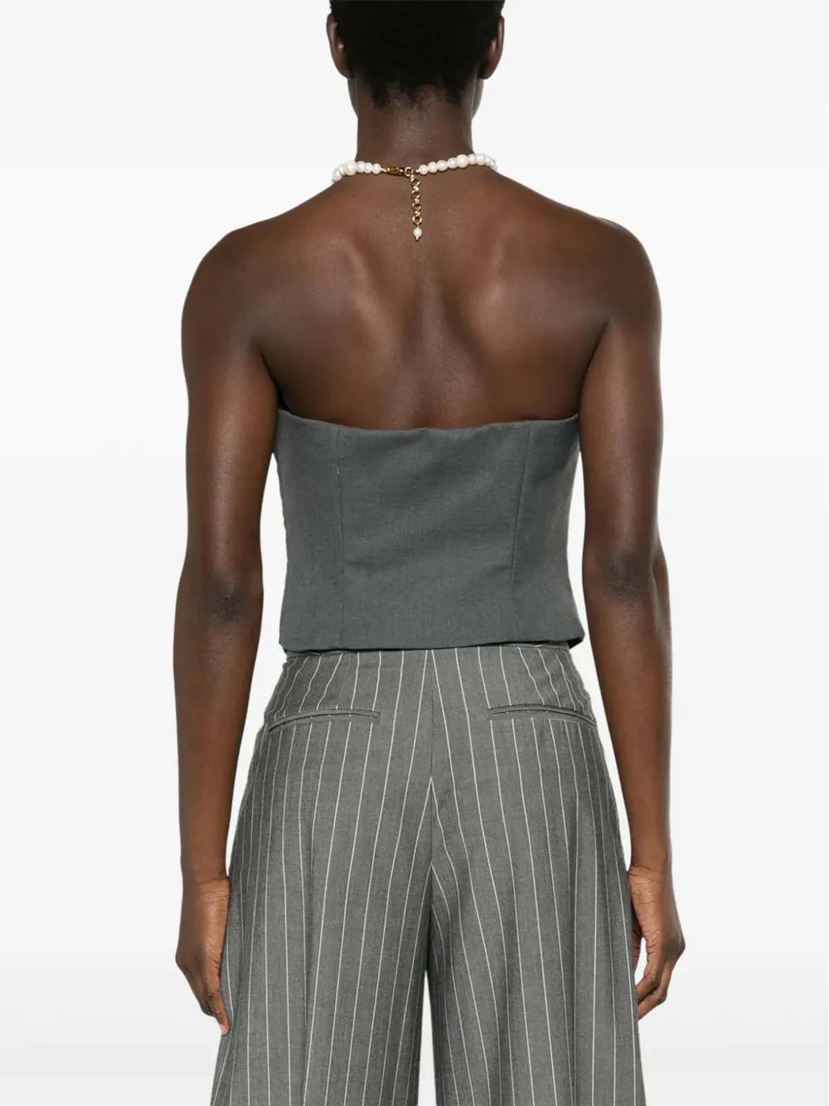 Moschino ストラップレス・スウィートハートネック ベスト - 画像4