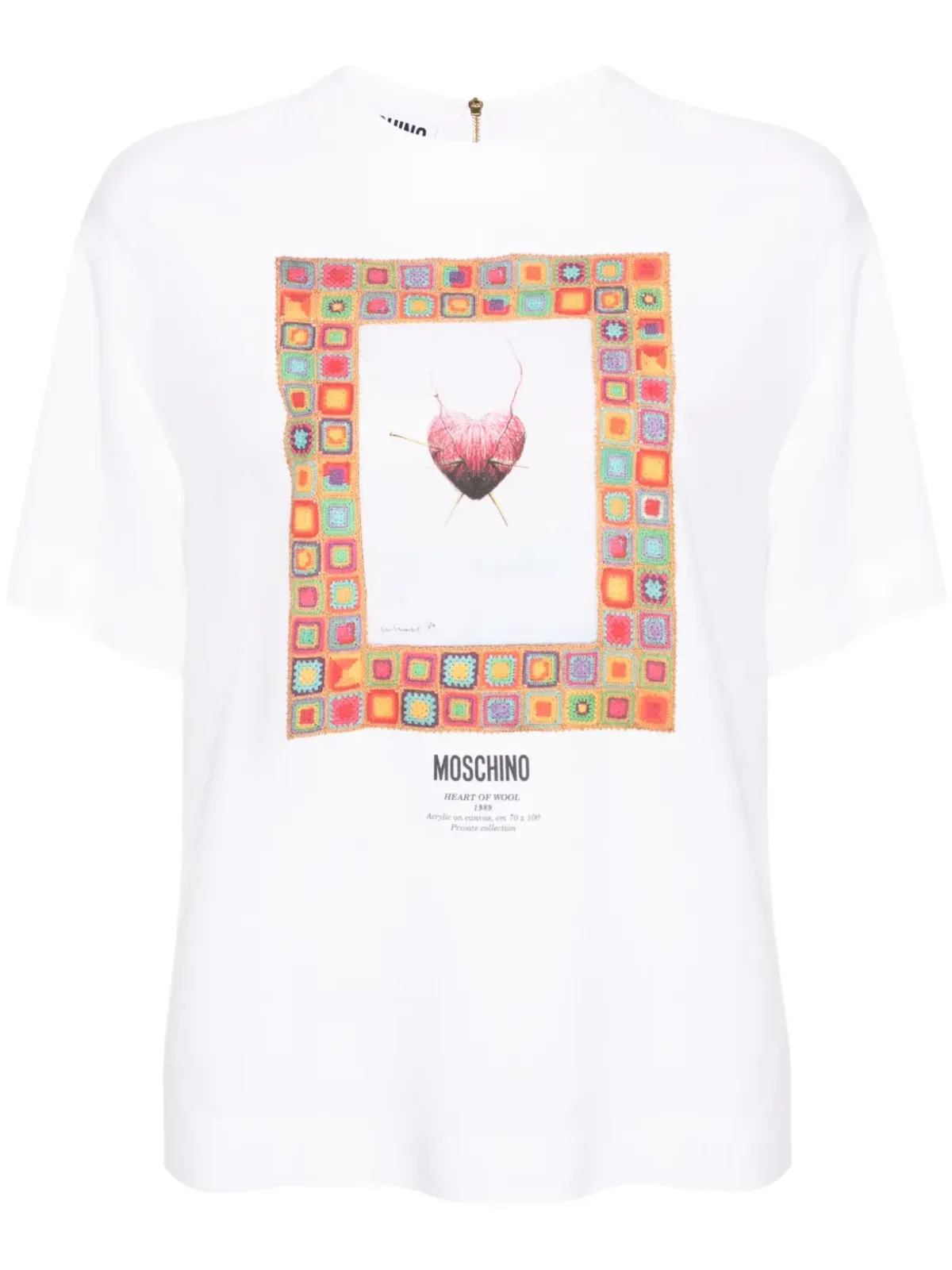 Moschino グラフィックプリント クレープ ブラウス - ホワイト - 画像1