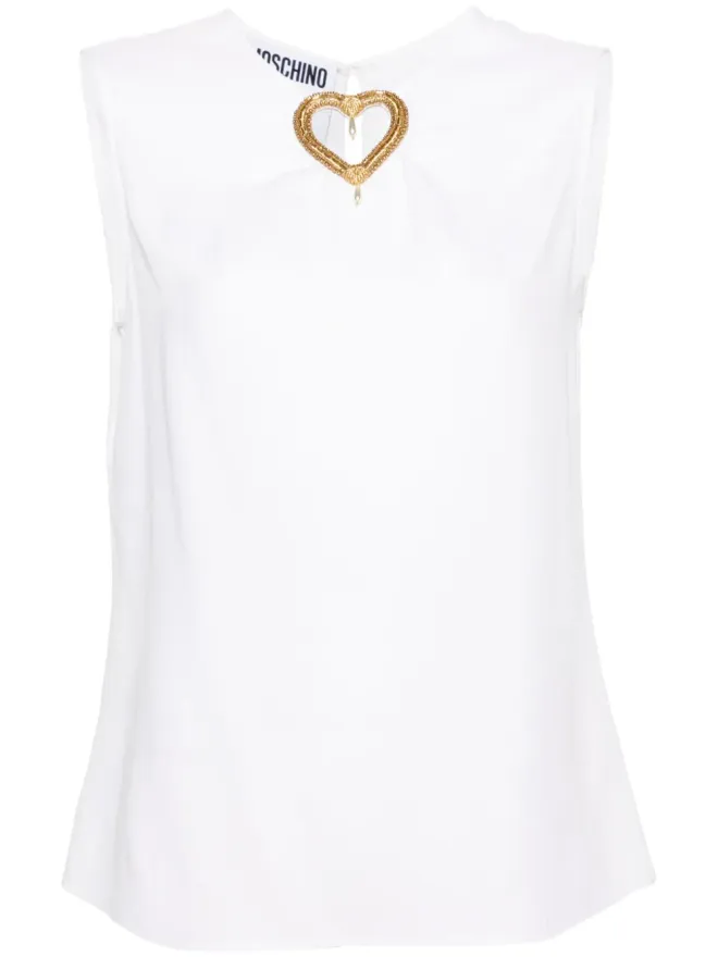 Moschino Moschino ハートカットアウト ノースリーブ ブラウスの商品画像