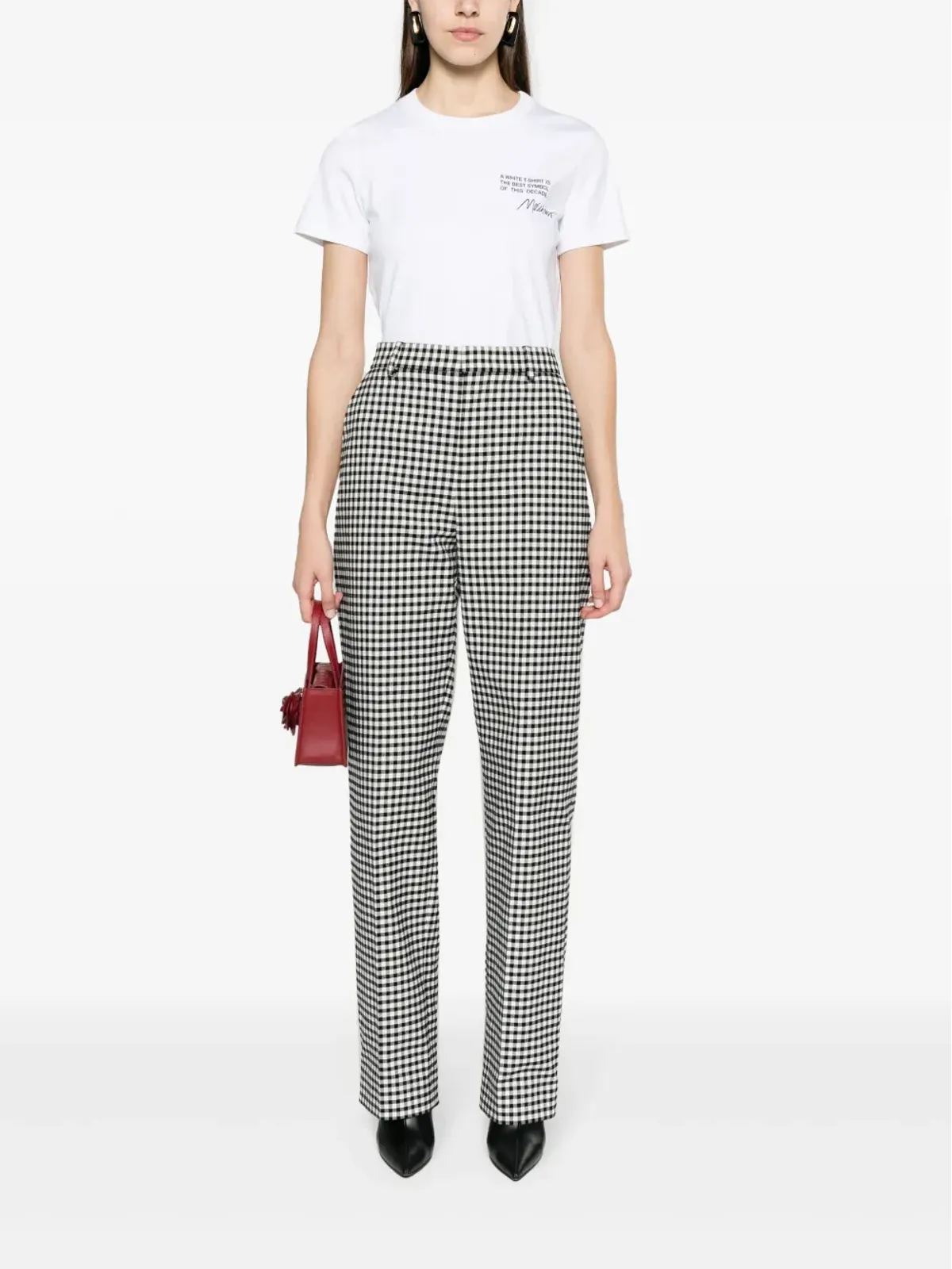 Moschino ロゴプリント オーガニックコットン Tシャツ - ホワイト - 画像2