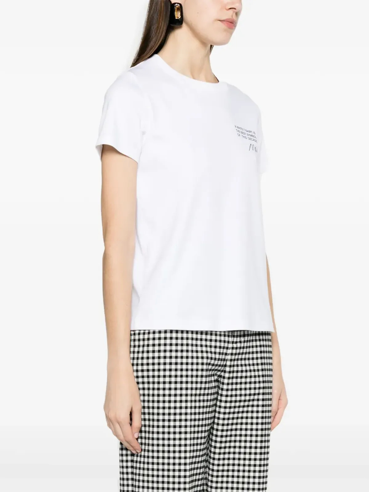 Moschino ロゴプリント オーガニックコットン Tシャツ - ホワイト - 画像3