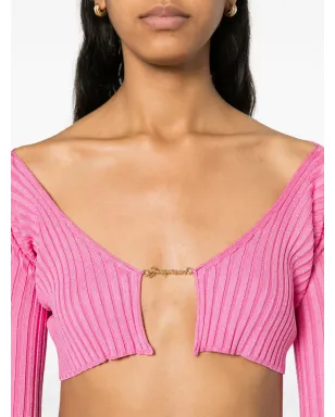 Jacquemus La Maille リブ編みシュラグカーディガン - サムネイル5