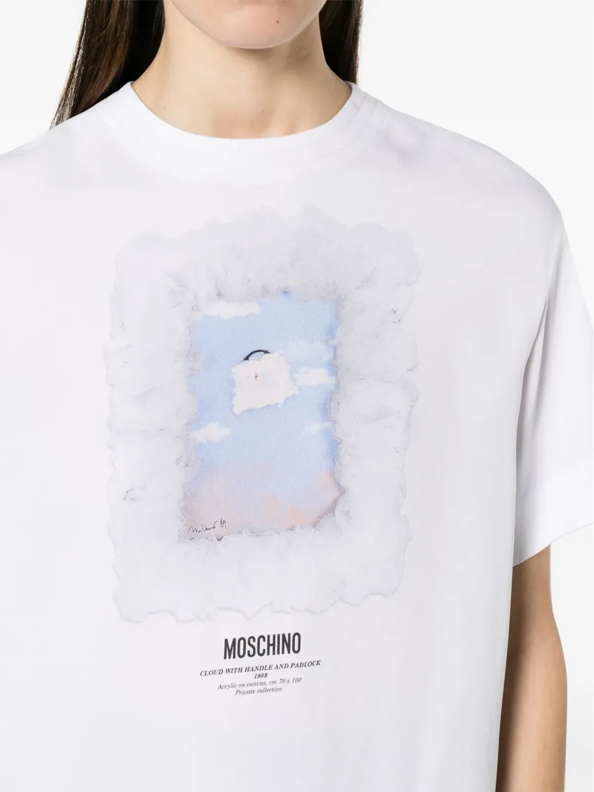 Moschino グラフィックプリント・クレープTシャツ - 画像5