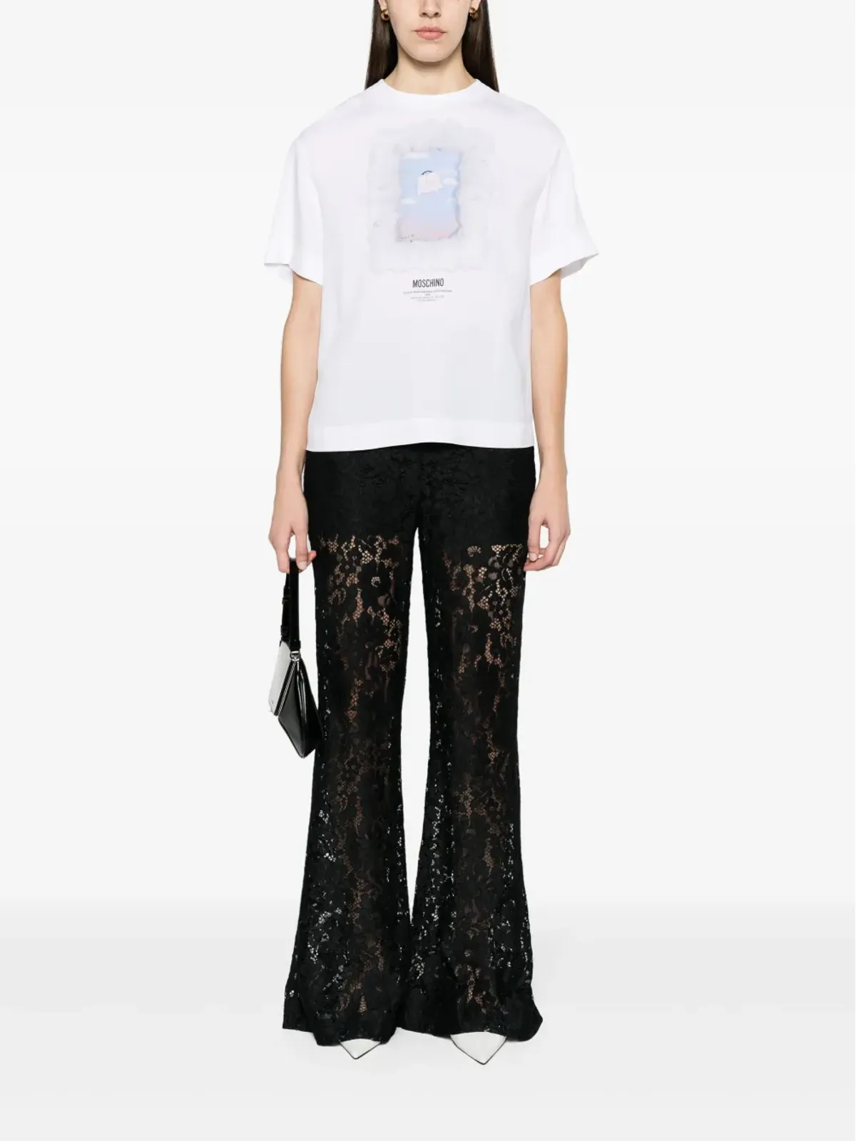 Moschino グラフィックプリント・クレープTシャツ - 画像2