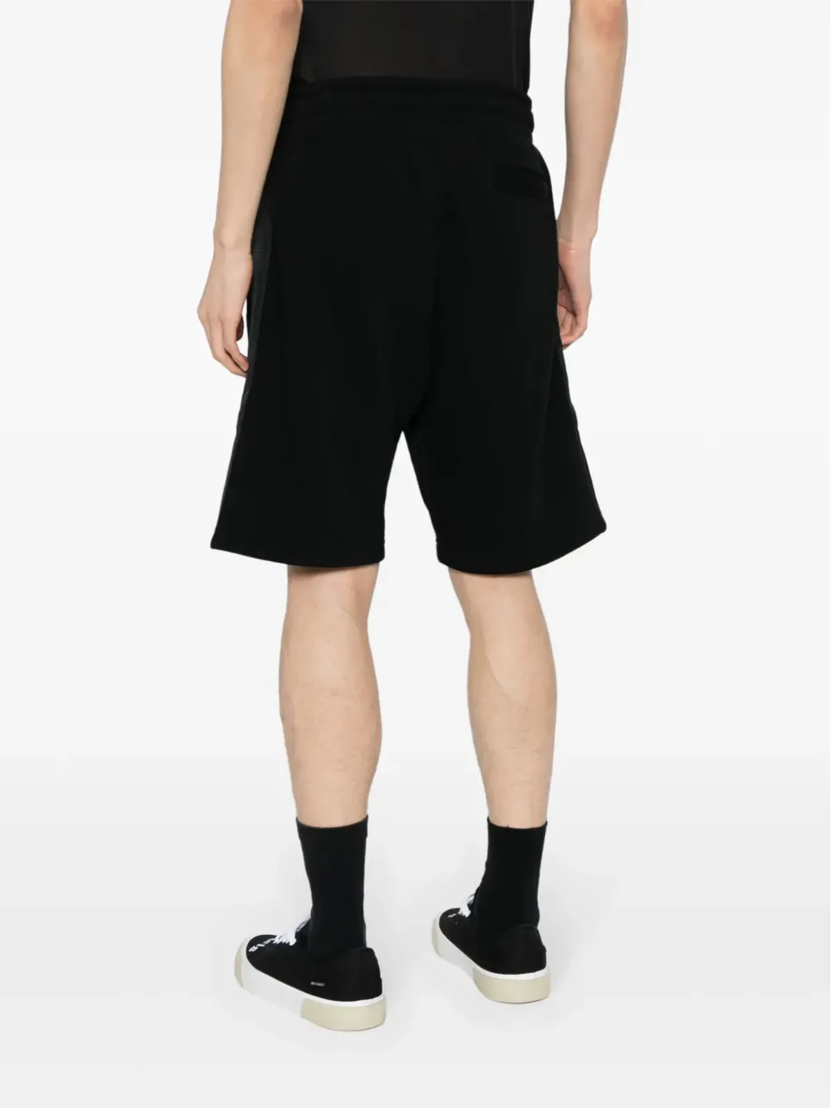 Palm Angels ロゴテープ コットン トラックショーツ - 画像4