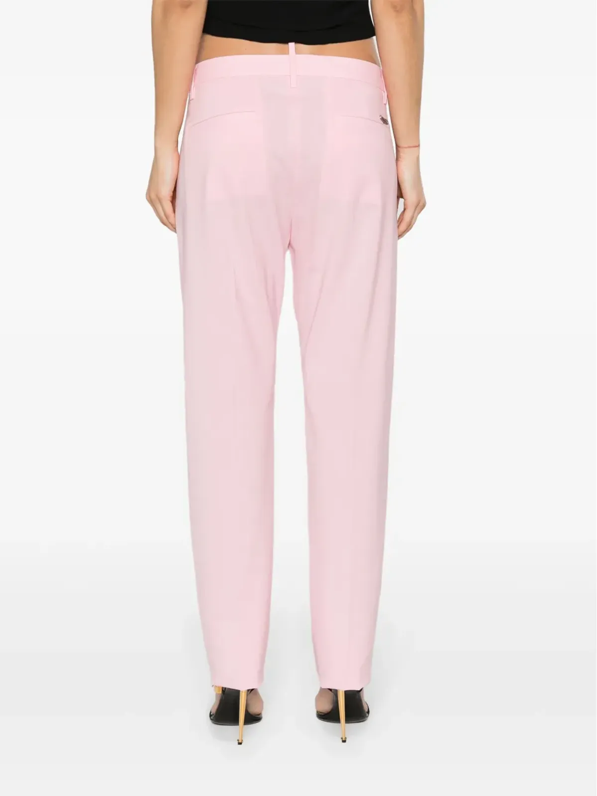 DSQUARED2 テーパード テーラード トラウザー ピンク - 画像4