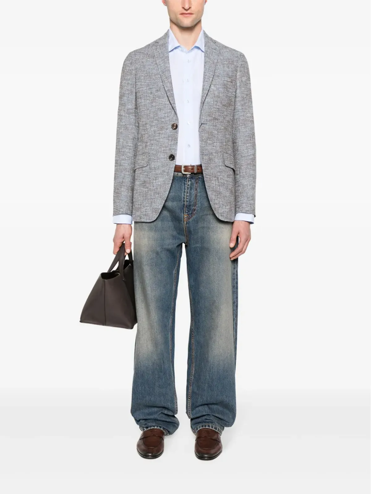 ETRO ミッドライズ・ワイドレッグジーンズ - ブルー - 画像2