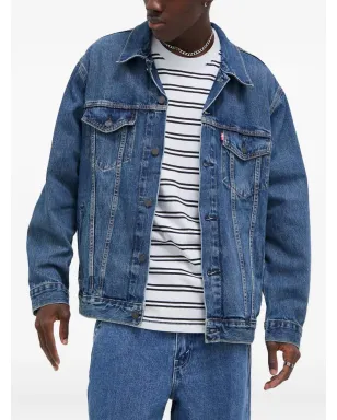 Levi's ボタン付きポケット デニムジャケット ブルー - サムネイル1