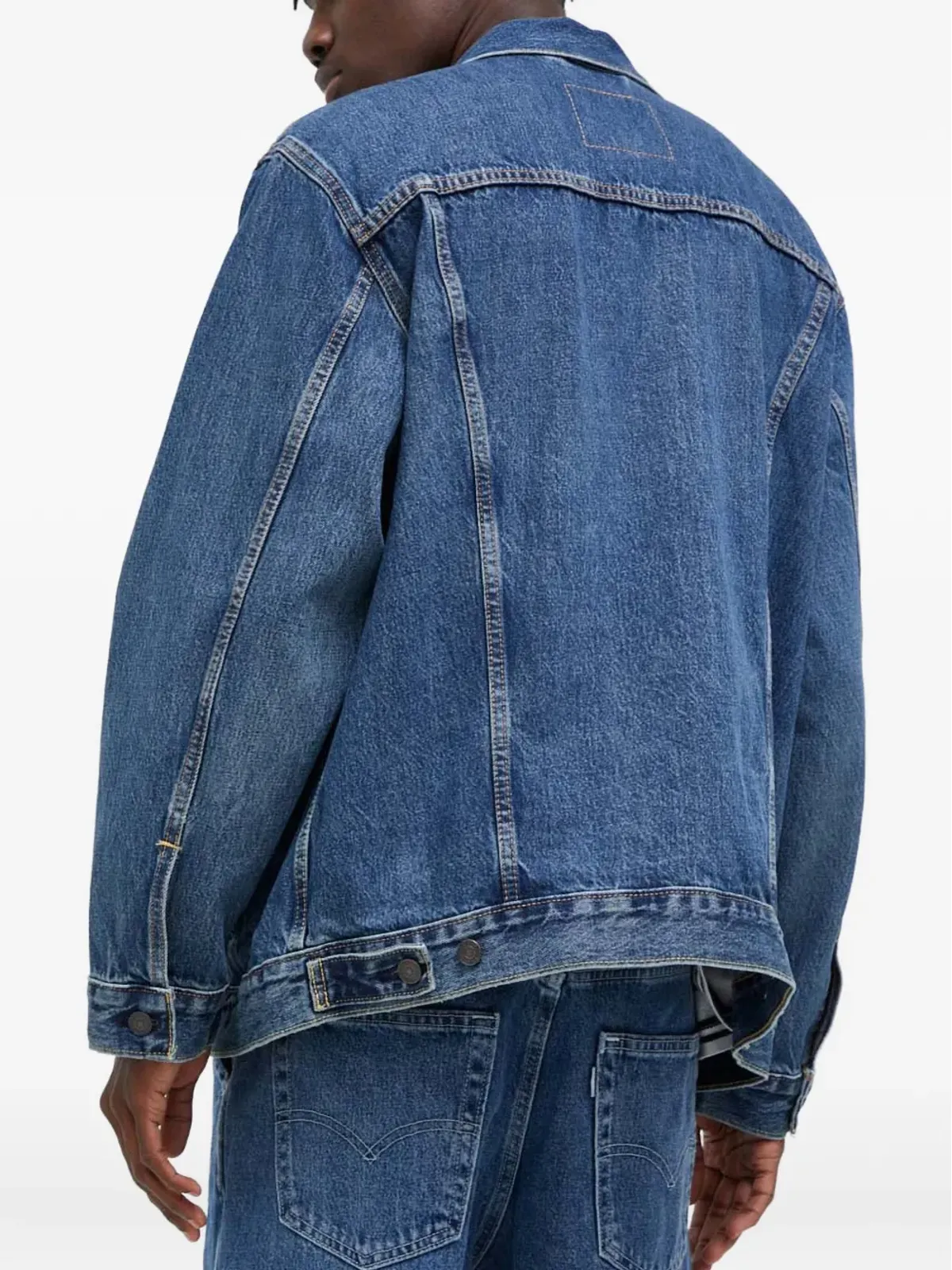 Levi's ボタン付きポケット デニムジャケット ブルー - 画像4