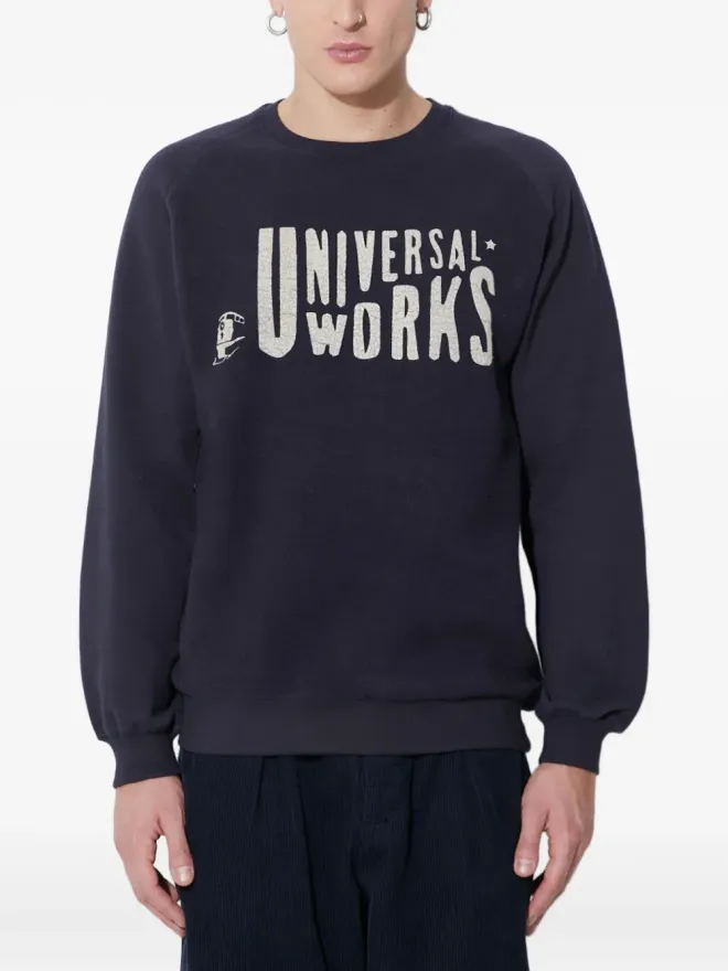 Universal Works Universal Works グラフィック クルーネック スウェットシャツ - ブルーの商品画像