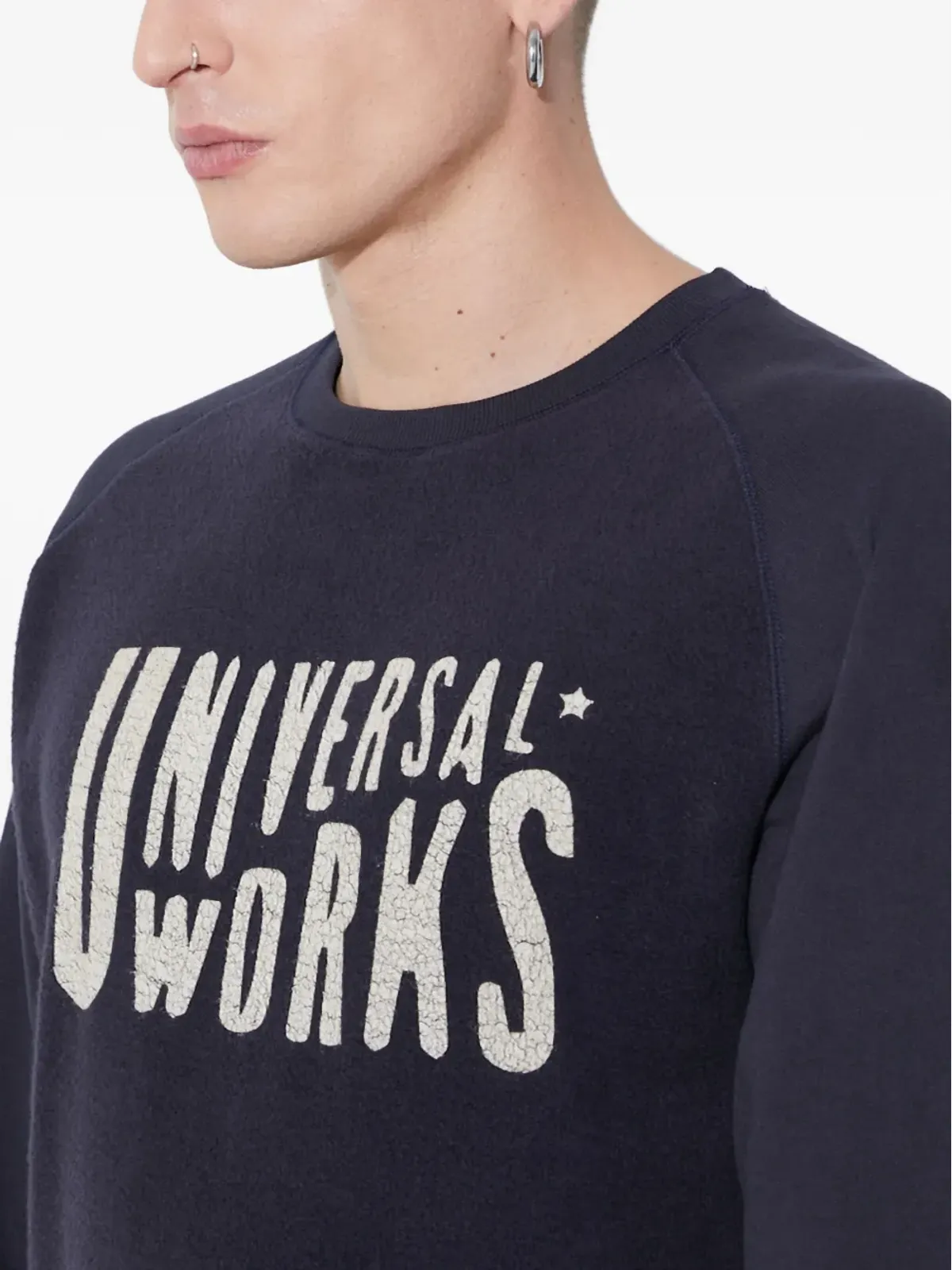Universal Works グラフィック クルーネック スウェットシャツ - ブルー - 画像5