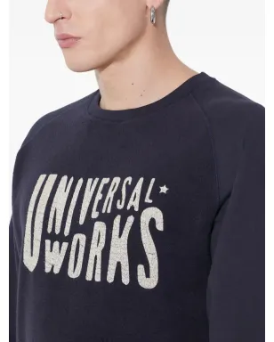 Universal Works グラフィック クルーネック スウェットシャツ - ブルー - サムネイル5