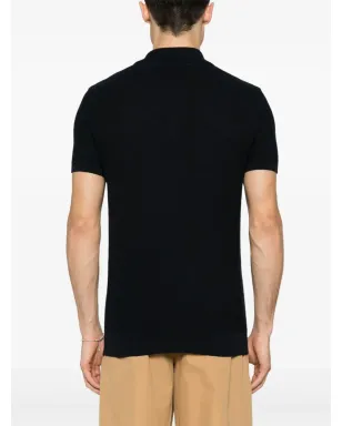 A.P.C. Jay オープンニット ポロシャツ - ネイビーブルー - サムネイル4