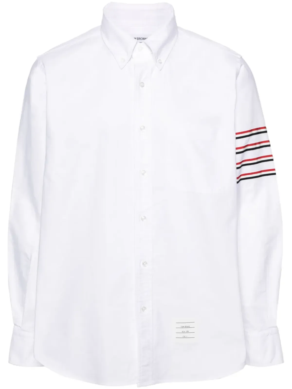 Thom Browne 4-Bar ロングスリーブ コットンシャツ - 画像1