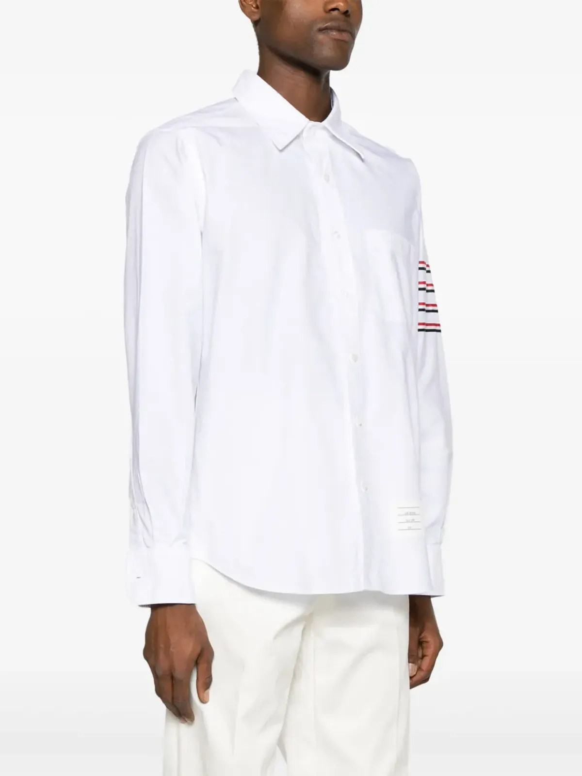 Thom Browne 4-Bar ロングスリーブ コットンシャツ - 画像3