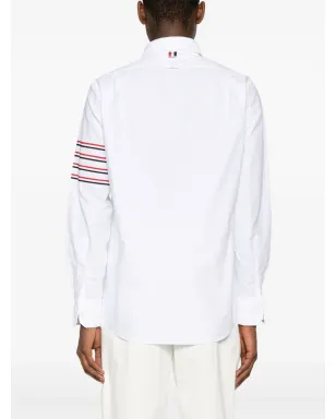 Thom Browne 4-Bar ロングスリーブ コットンシャツ - サムネイル4