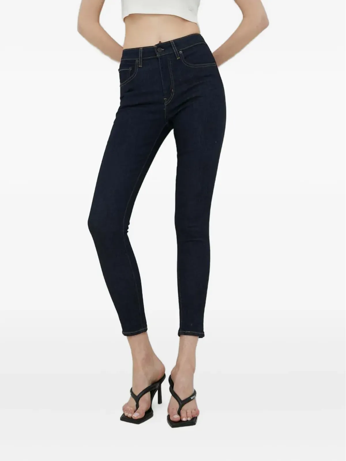 Levi's 721ハイライズファイブポケットジーンズ ブルー - 画像1
