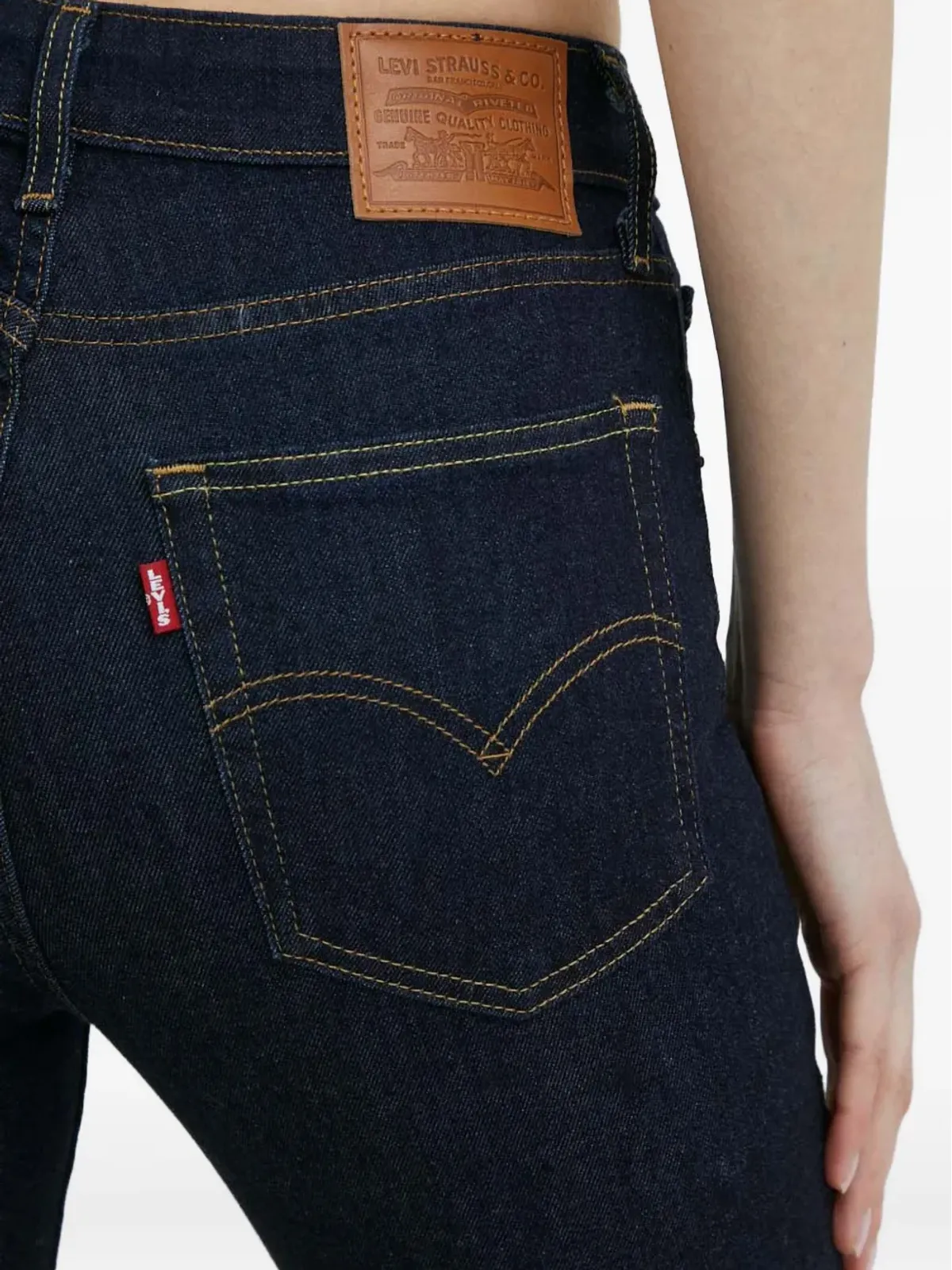 Levi's 721ハイライズファイブポケットジーンズ ブルー - 画像4