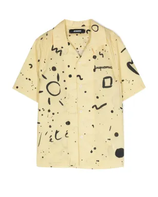 JACQUEMUS L'ENFANT Le Jean柄コットンシャツ - サムネイル1