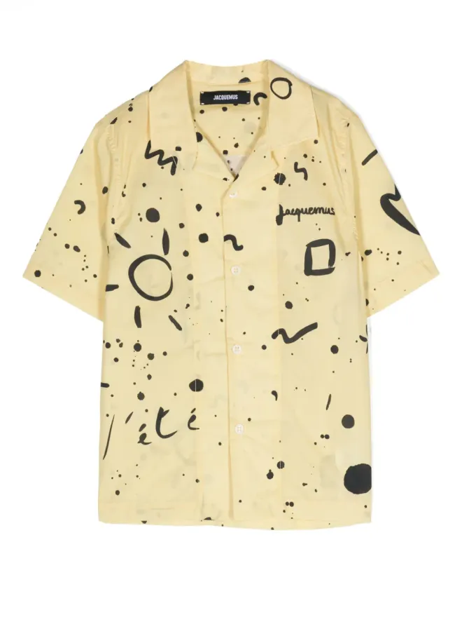 JACQUEMUS L'ENFANT JACQUEMUS L'ENFANT Le Jean柄コットンシャツの商品画像