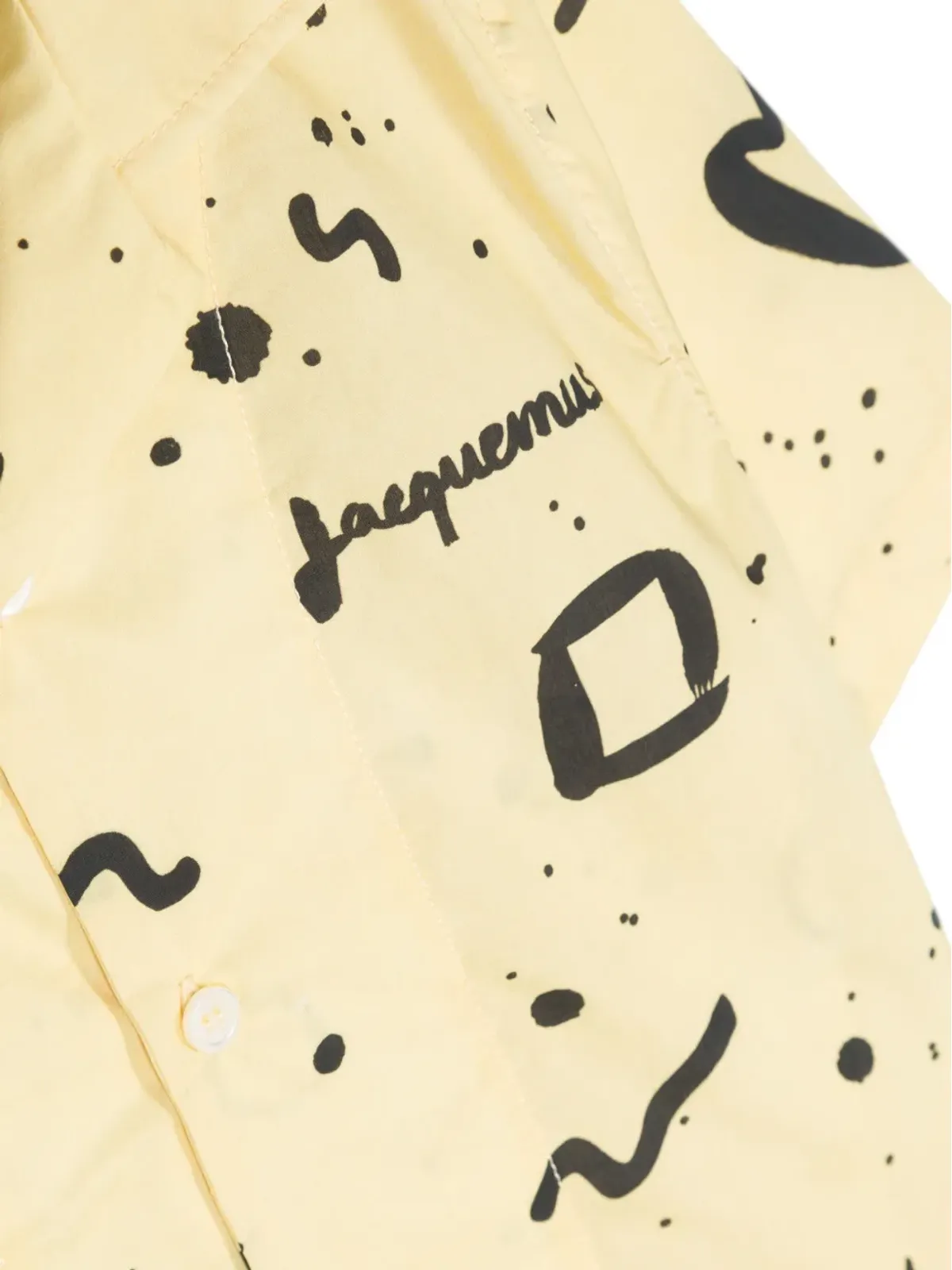 JACQUEMUS L'ENFANT Le Jean柄コットンシャツ - 画像3