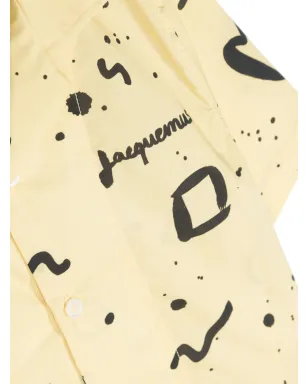 JACQUEMUS L'ENFANT Le Jean柄コットンシャツ - サムネイル3