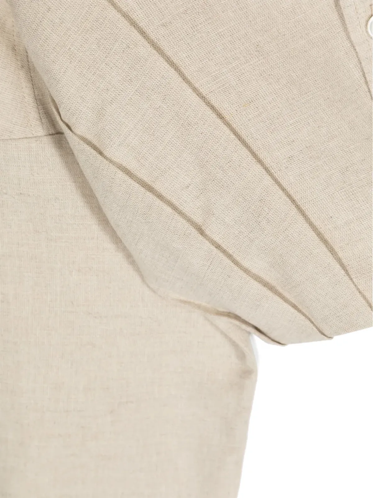 JACQUEMUS L'ENFANT Le Mejean linen-cotton shirt - Neutrals - 画像3