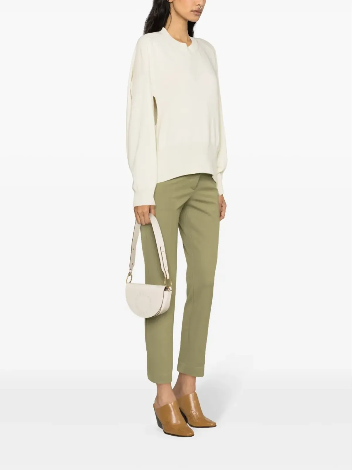 Stella McCartney リジェネレーテッドカシミヤ混紡ニット ジャンパー - イエロー - 画像3