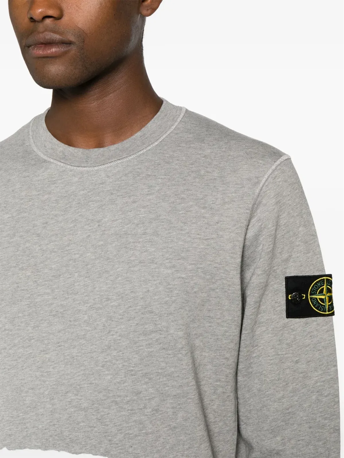 Stone Island コンパスバッジ コットン スウェットシャツ - グレー - 画像5