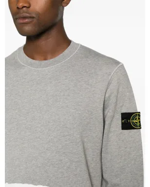 Stone Island コンパスバッジ コットン スウェットシャツ - グレー - サムネイル5