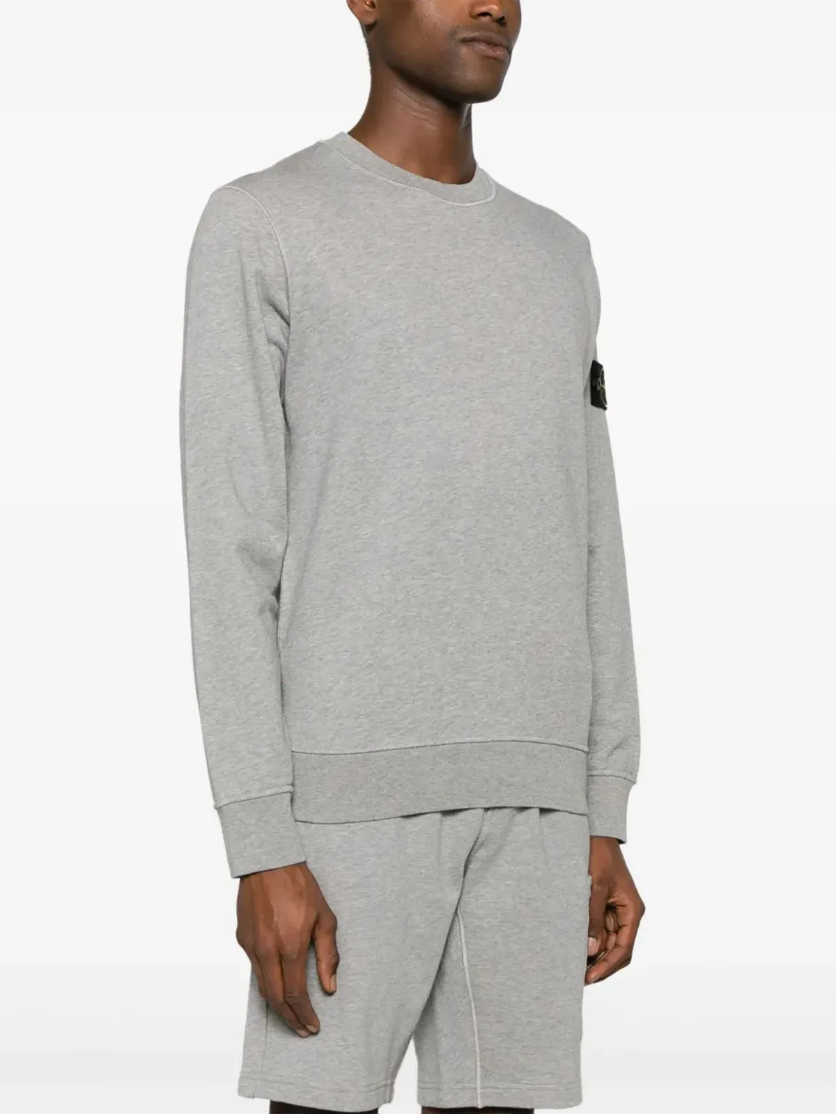 Stone Island コンパスバッジ コットン スウェットシャツ - グレー - 画像3