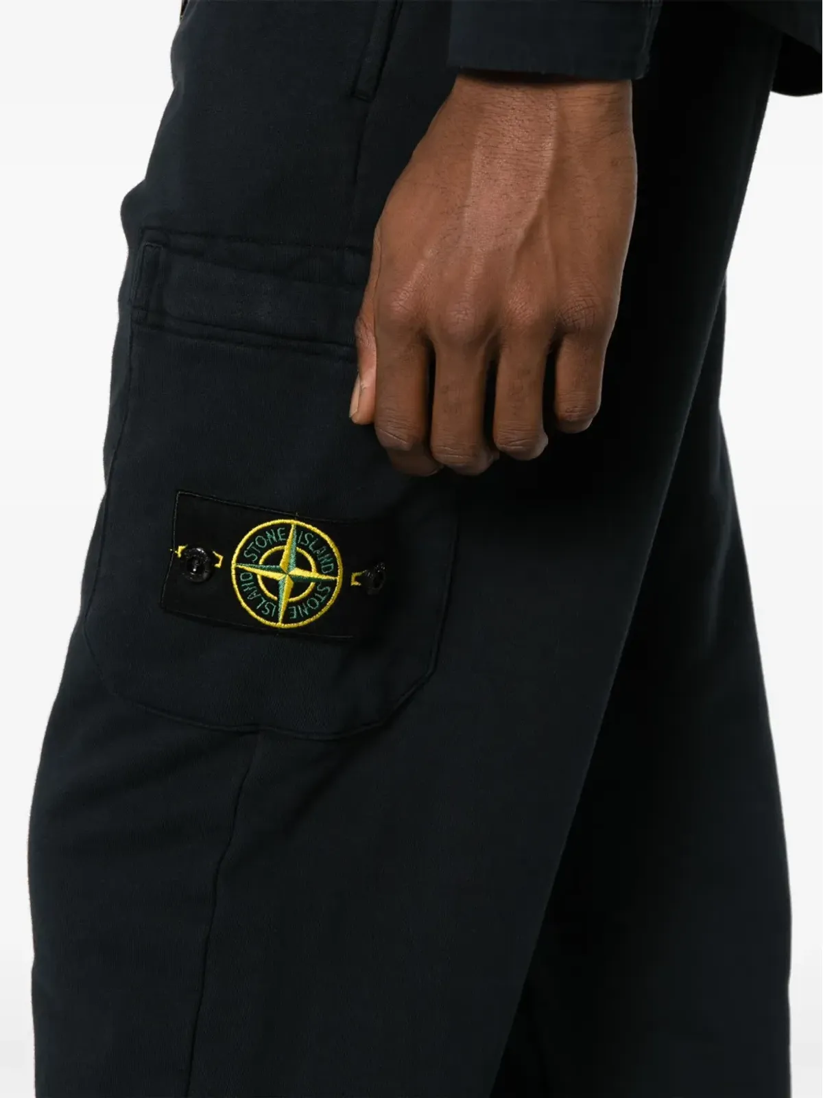 Stone Island コンパスバッジ コットン トラックパンツ - ブルー - 画像5