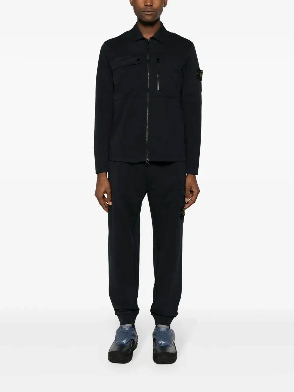 Stone Island コンパスバッジ コットン トラックパンツ - ブルー - 画像2