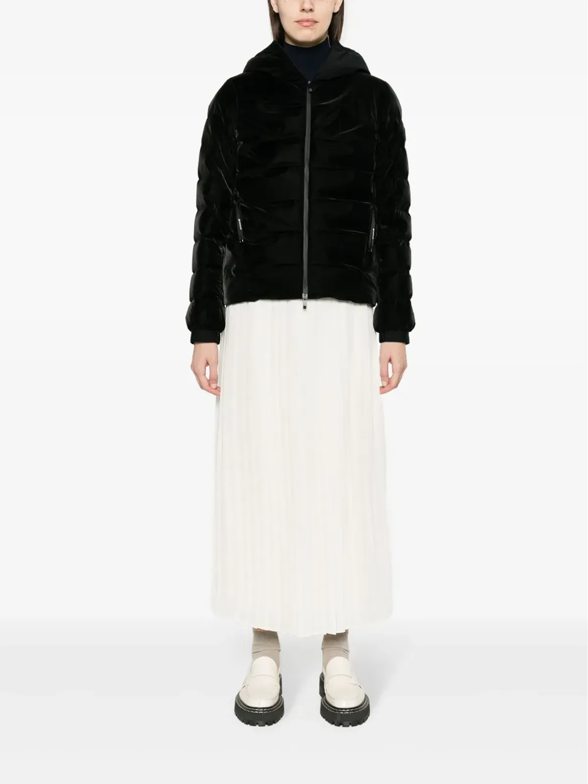 Moncler Ananke フード付きダウンジャケット - 画像2