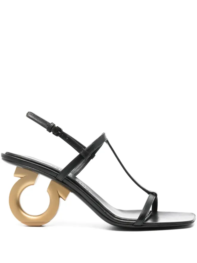 FERRAGAMO Ferragamo エリナ サンダル - ブラックの商品画像