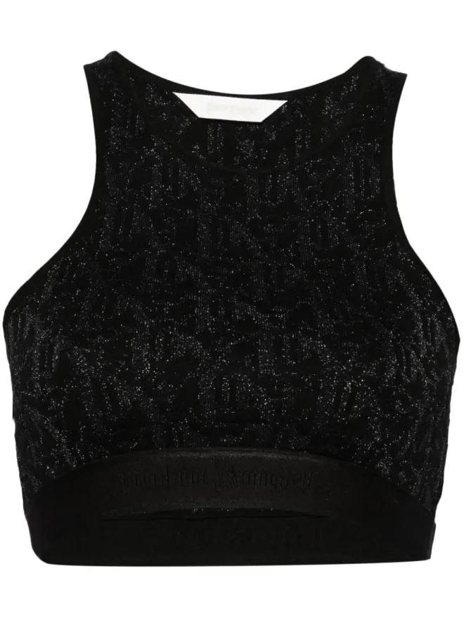 Palm Angels Palm Angels モノグラムジャカード クロップトップの商品画像