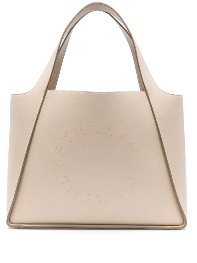 Stella McCartney Stella McCartney ロゴ入りフェイクレザー トートバッグの商品画像