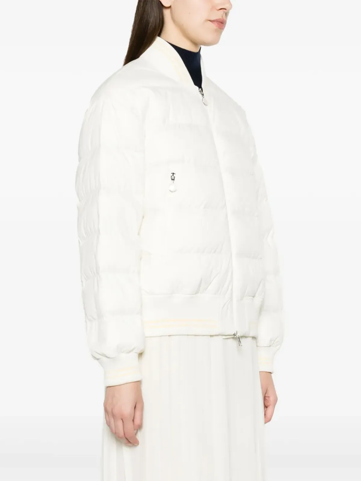 Moncler アルゴ パディッド ボンバー ジャケット - ホワイト - 画像3