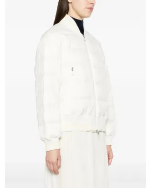 Moncler アルゴ パディッド ボンバー ジャケット - ホワイト - サムネイル3