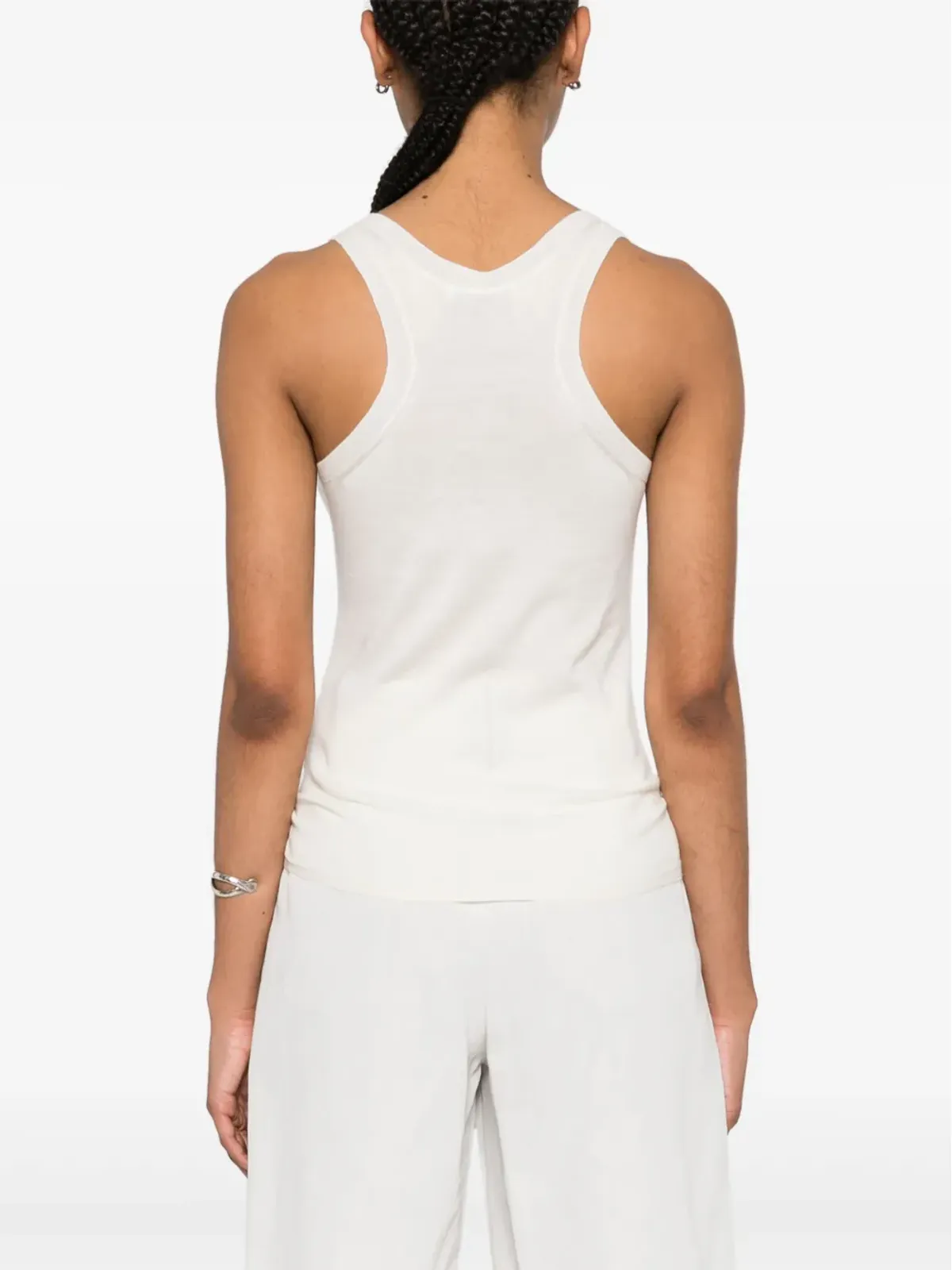 Max Mara スクープネック ニットトップス - ニュートラルカラー - 画像4