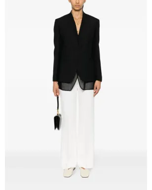 Brunello Cucinelli レイヤード シングルブレスト ブレザー - ブラック - サムネイル2
