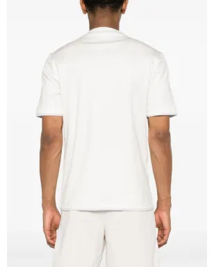 Brunello Cucinelli レイヤードコットンTシャツ - ホワイト - サムネイル4