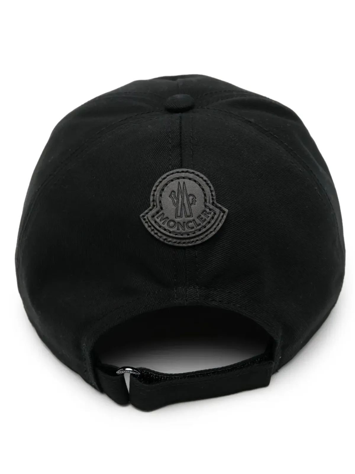 Moncler フロックロゴ入り コットン ベースボールキャップ - ブラック - 画像2