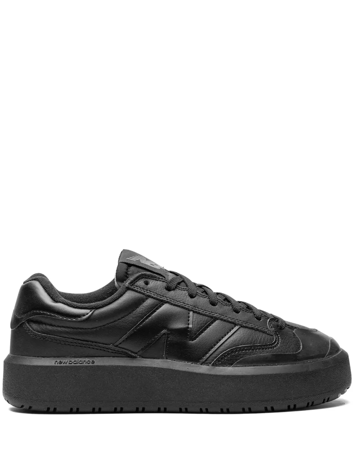 New Balance レースアップ ローカット スニーカー ブラック - 画像1