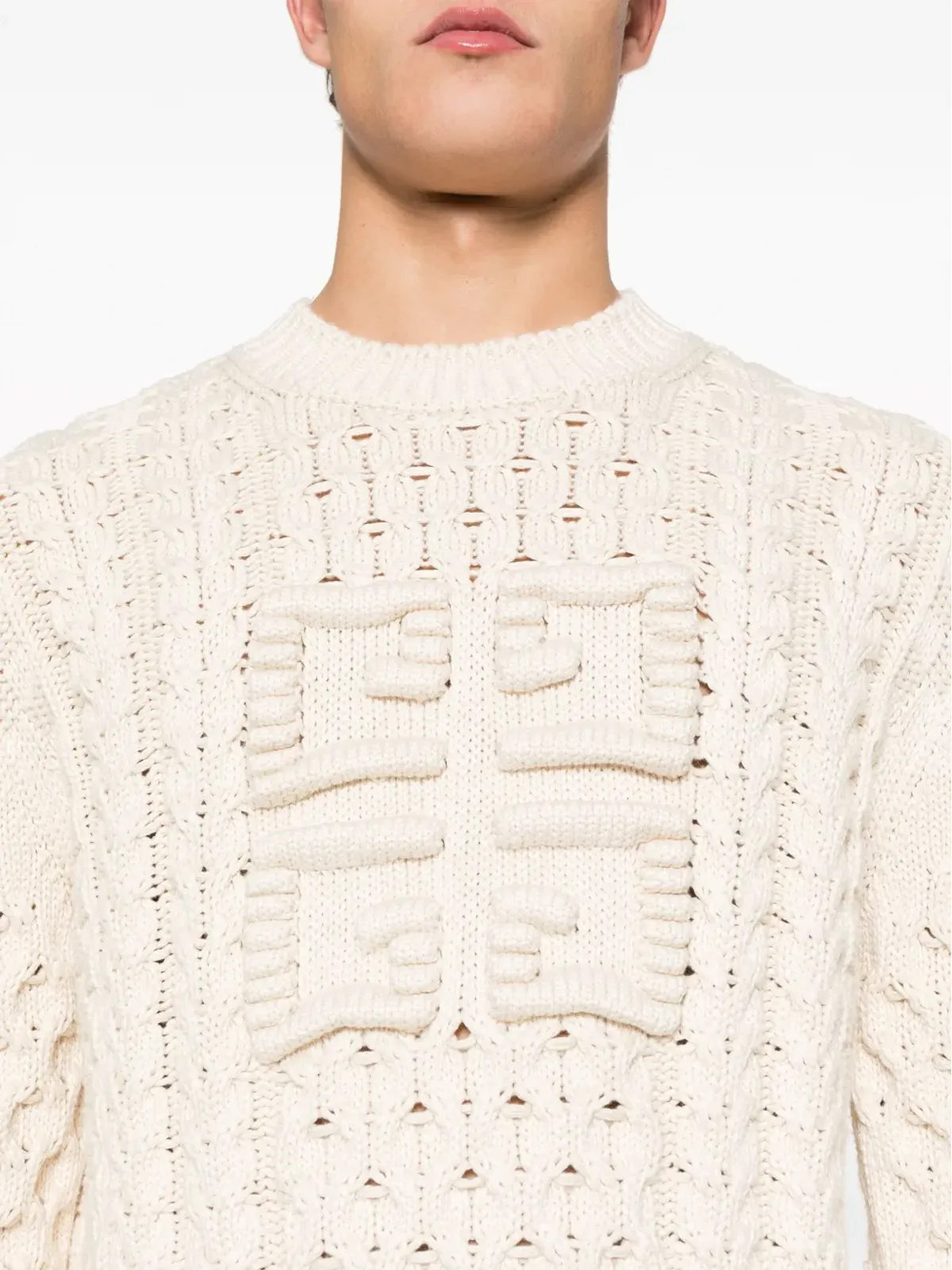 Givenchy 4G ケーブルニット セーター - 画像5