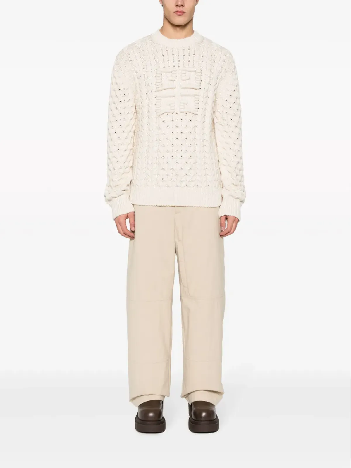 Givenchy 4G ケーブルニット セーター - 画像2